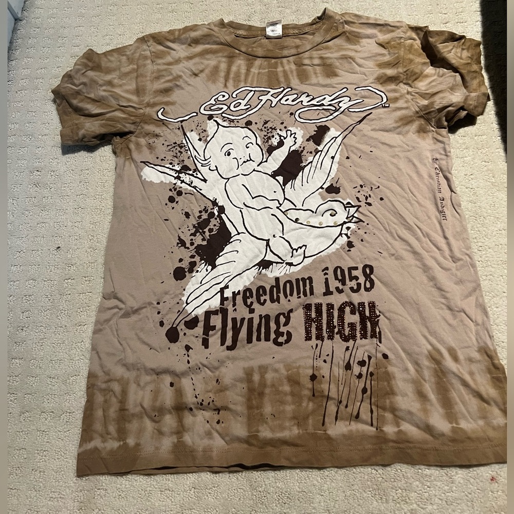 ed hardy baby print tee